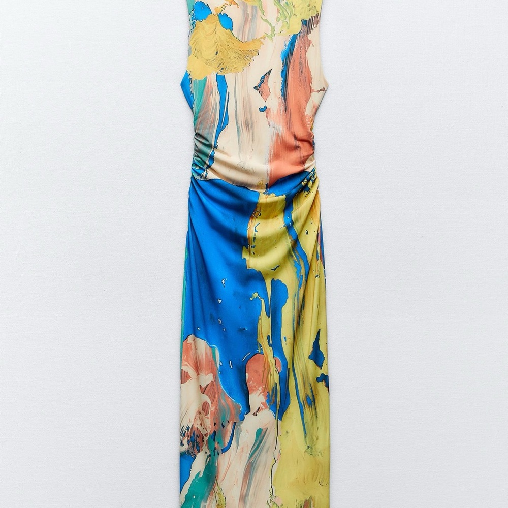 Colorful Abstract Maxi Dress